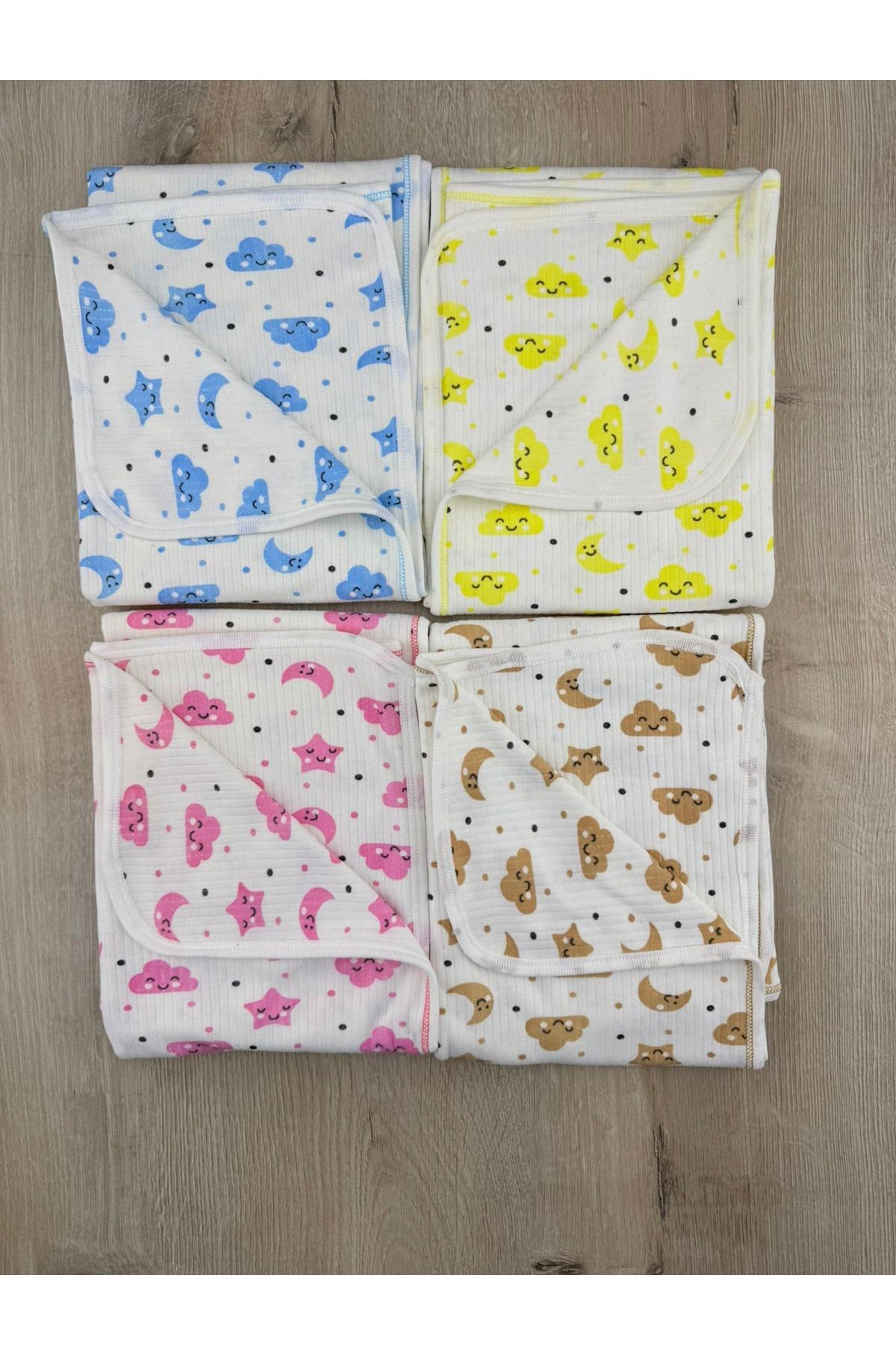 Gonca Bulut Desenli Çift Katlı Battaniye