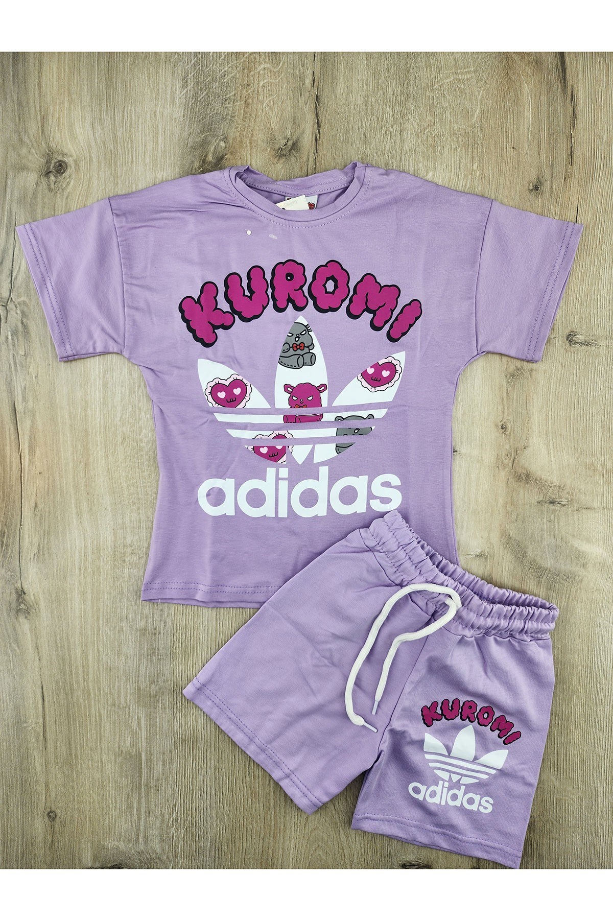 Jeliboom (3-10 Yaş) Dev Kuromi Desenli Şortlu Takım