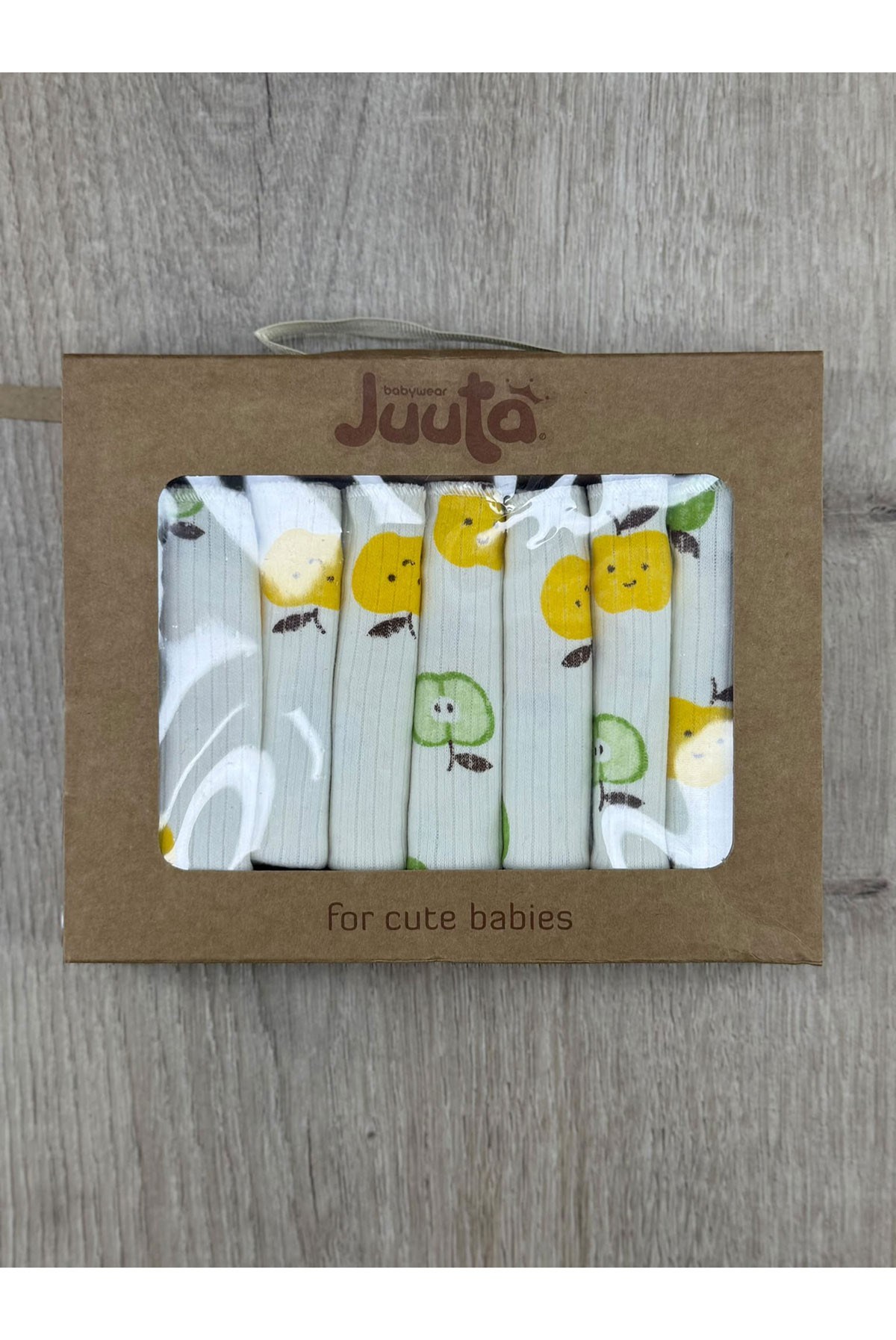 Juuta Elma Desenli 7Li Ağız Silme Bezi