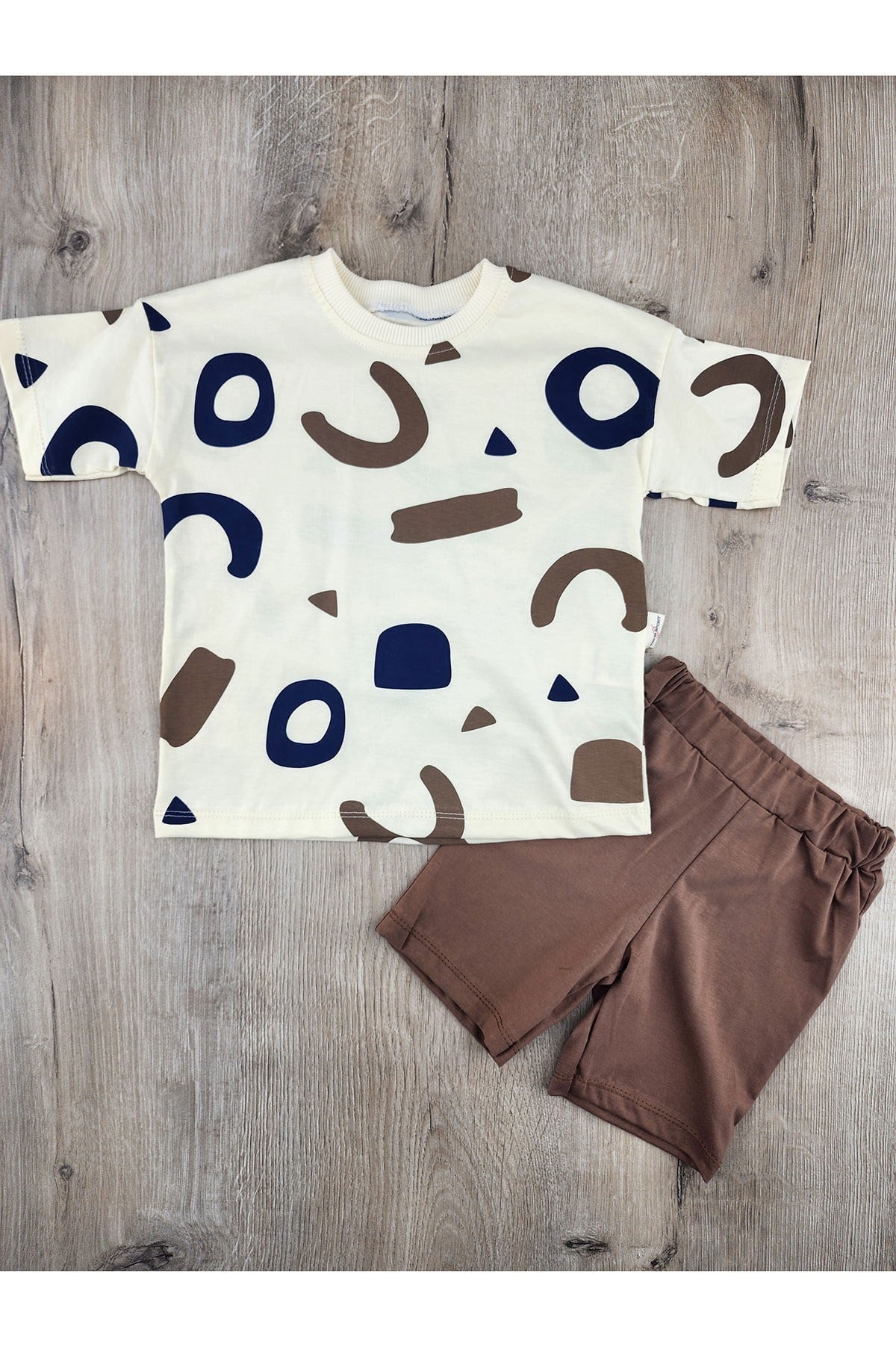 Karamsa (2-5 Yaş) Sembol Desenli Şortlu Takım