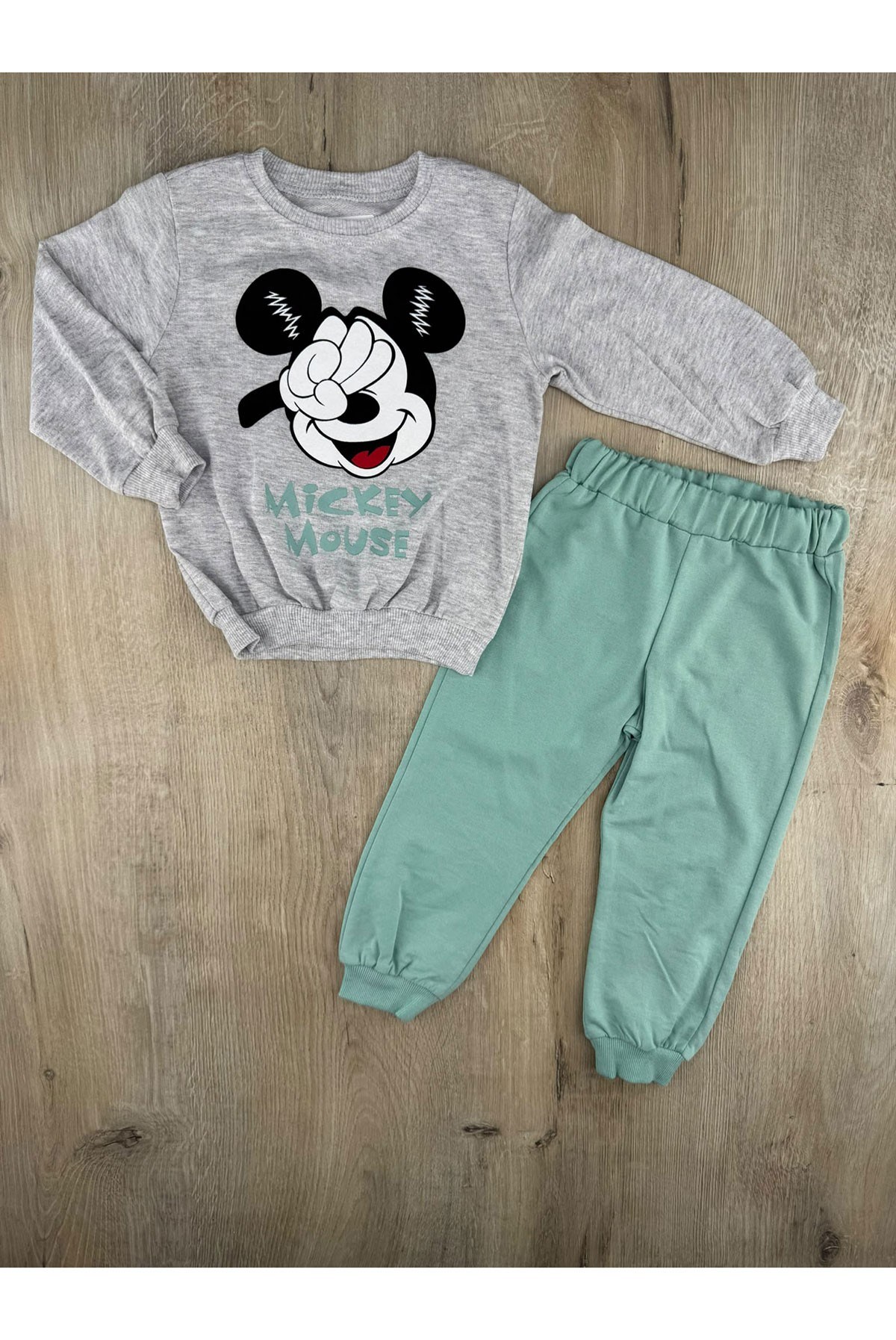 Lupita (2-5 Yaş) Mickey Mouse Desenli Mevsimlik Takım