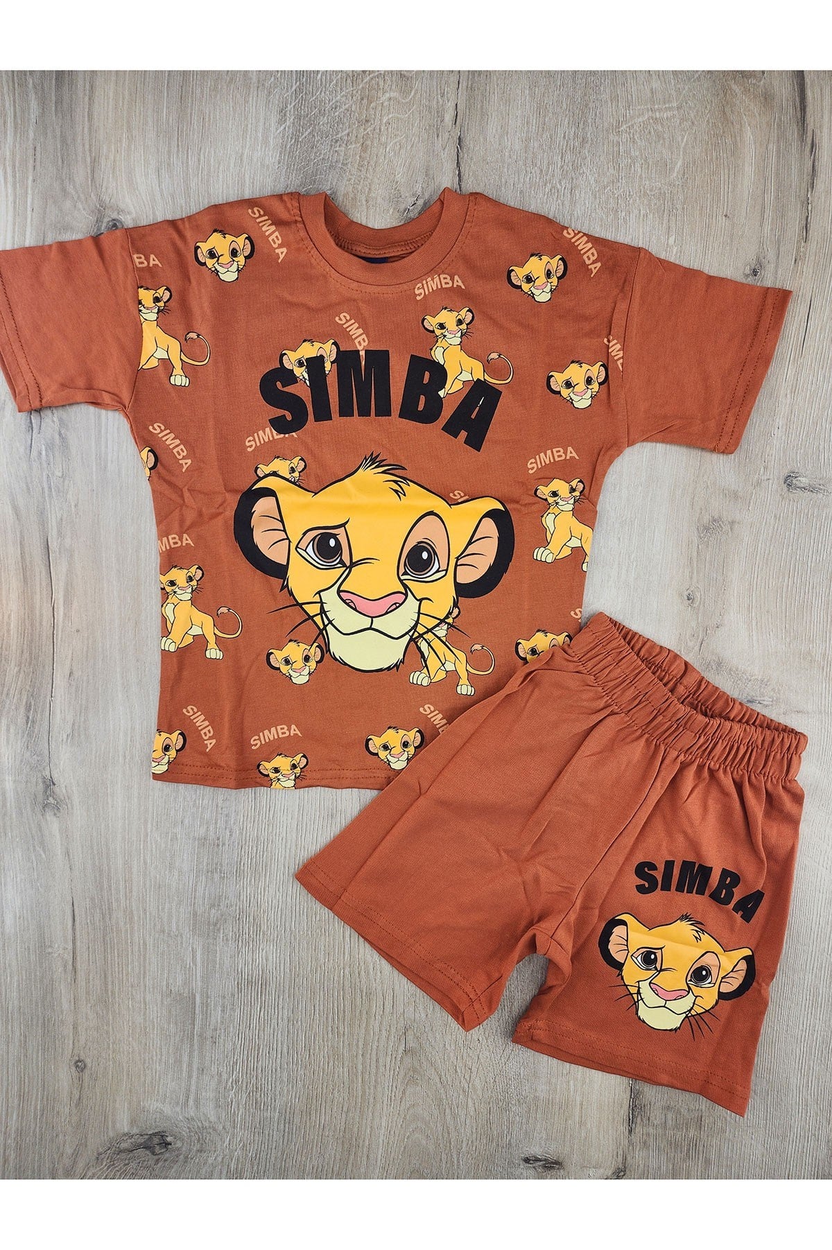 MDY (3-10 Yaş) Simba Desenli Şortlu Takım