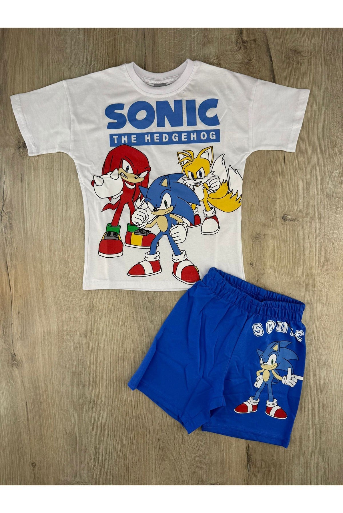 MDY (3-10 Yaş) Sonic-01 Desenli Şortlu Takım