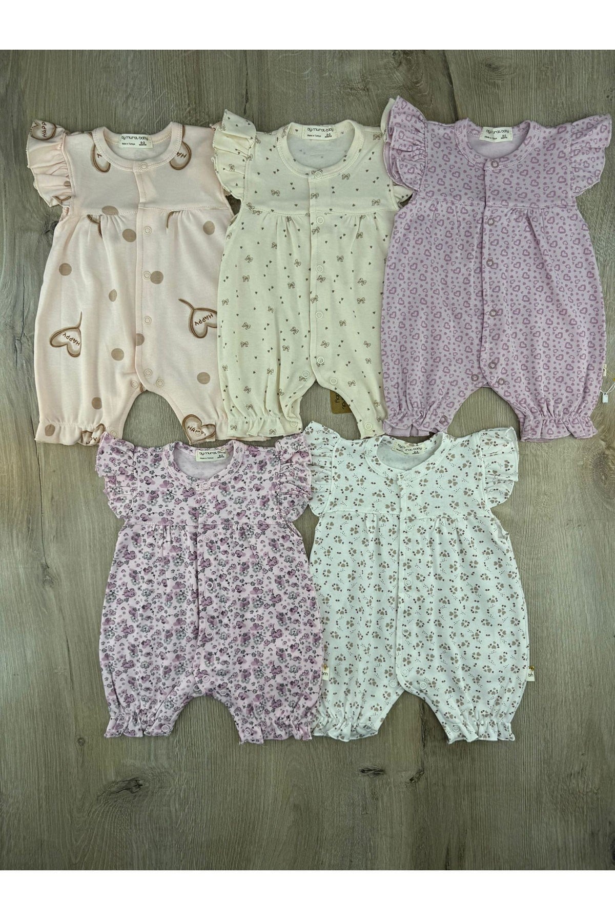 Murat Baby (0-3 Ay) Asorti Kısa Tulum