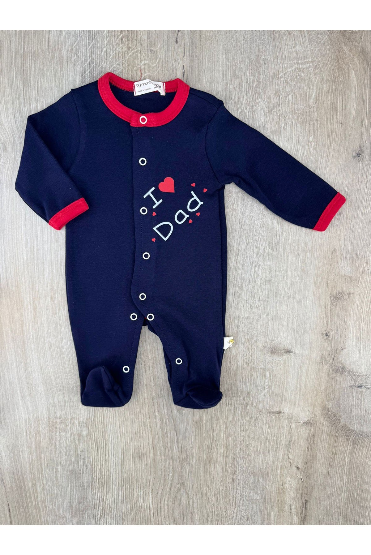 Murat Baby (0-3 Ay) Love Dad Desenli Tulum