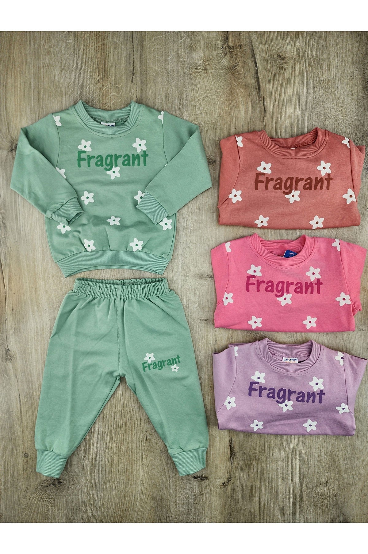 Nazar Bebe 26750 (1-4 Yaş) Fragrant Papatya Deseni Mevsimlik Takım