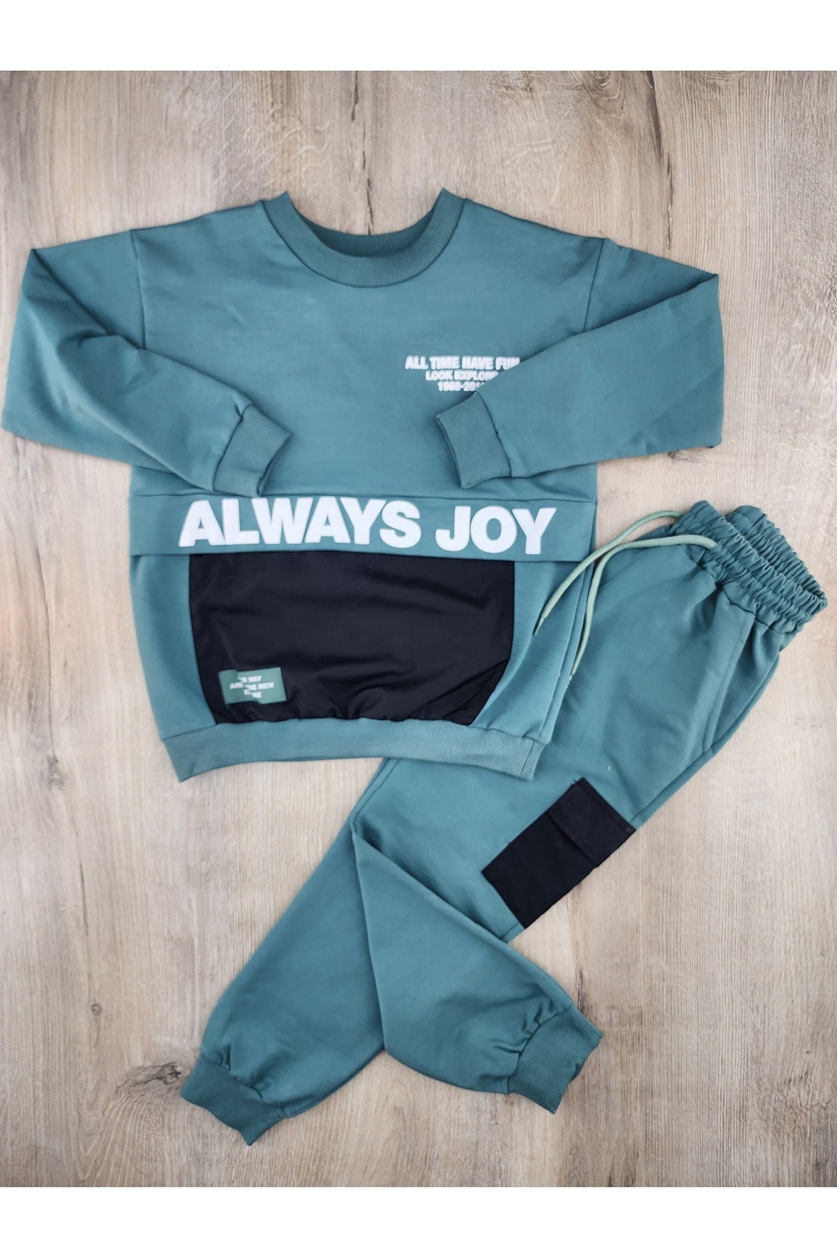 Nazar Bebe 26847 (7-10 Yaş) Always Joy Deseni Mevsimlik Takım