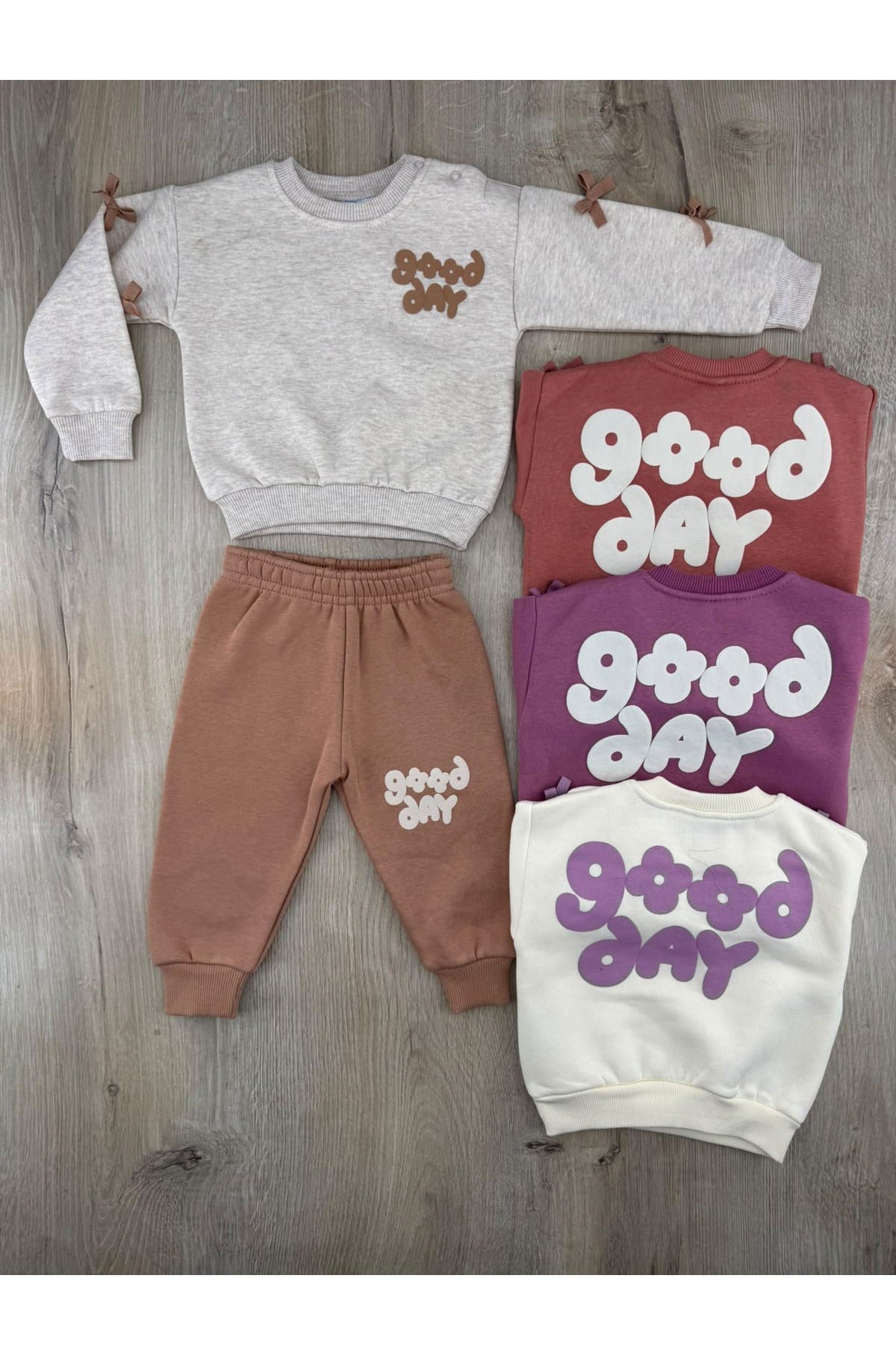 Nazar Bebe 26938 (9-24 Ay) Good Day Desenli 3ip Şardonlu Takım