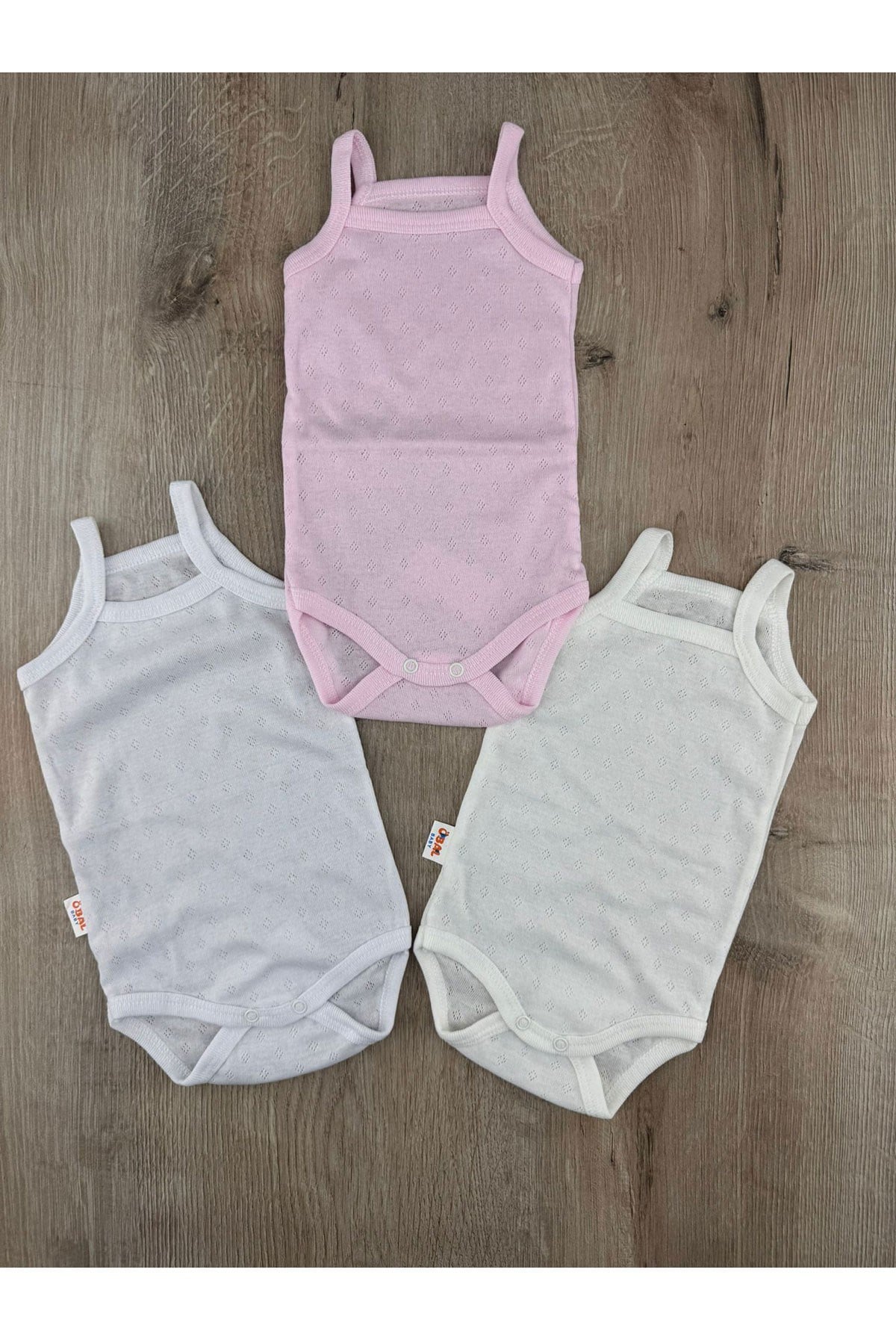 Öbal (3ay -3Yaş) İp Askılı Jakalı Badi