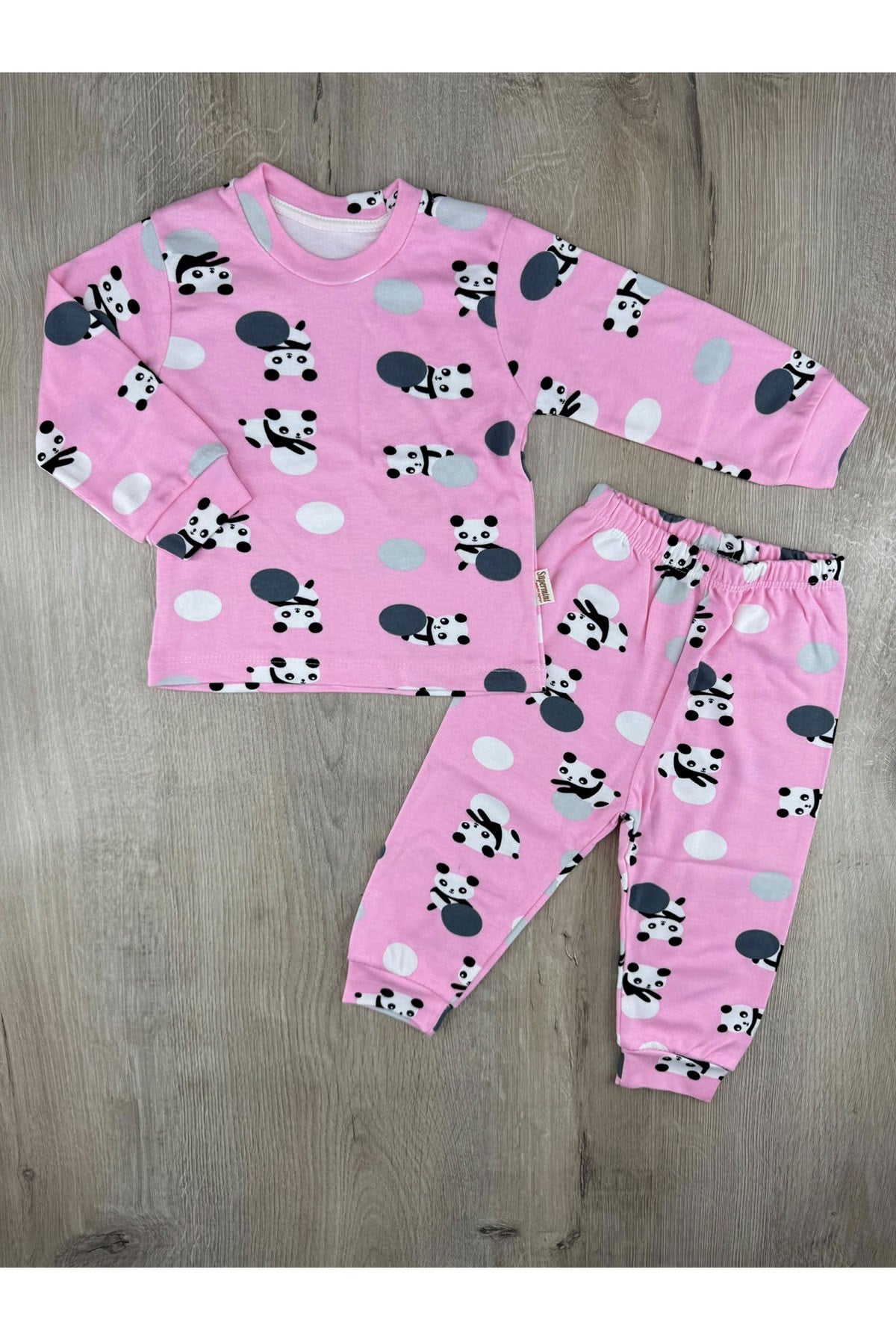 Süpermini (1-8 Yaş) Panda Desenli Pijama Takımı
