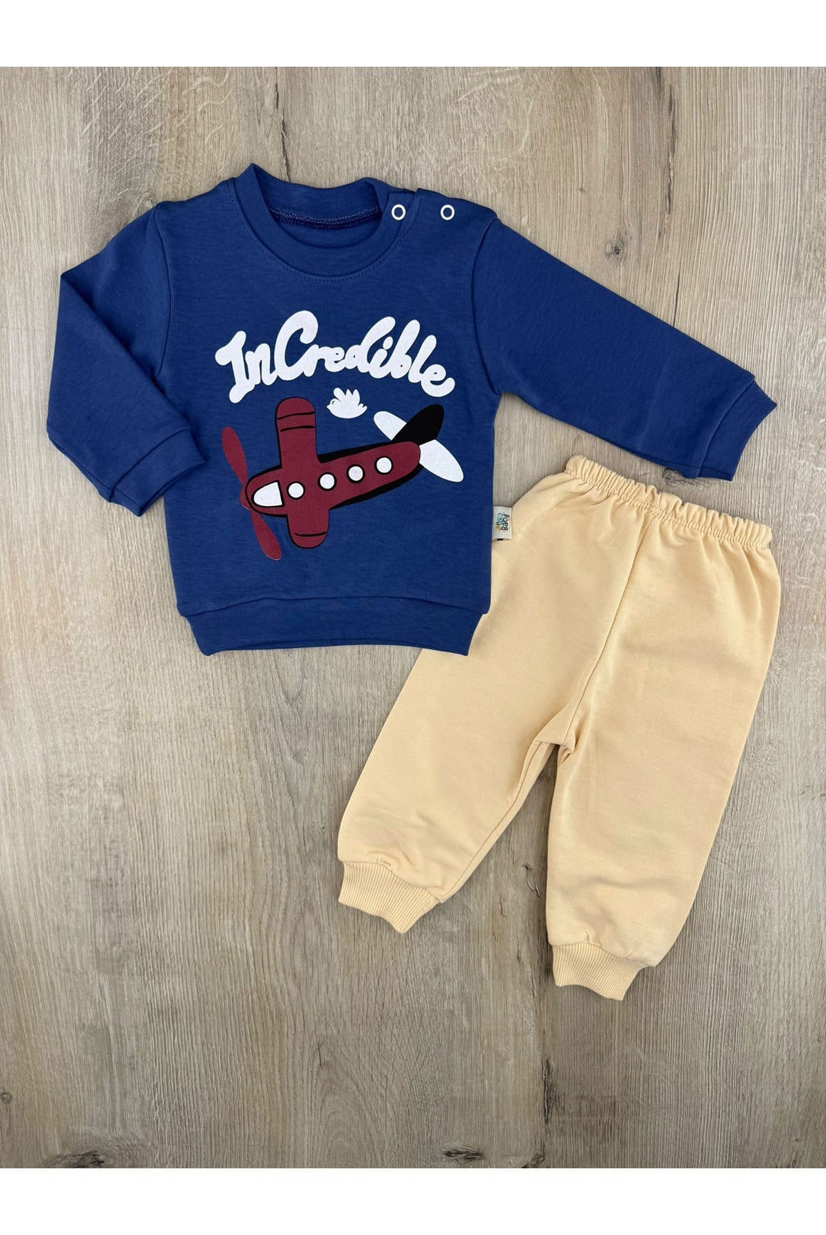 Uso Baby-125 (9-12-18 Ay) Uçak Desenli Mevsimlik Takım