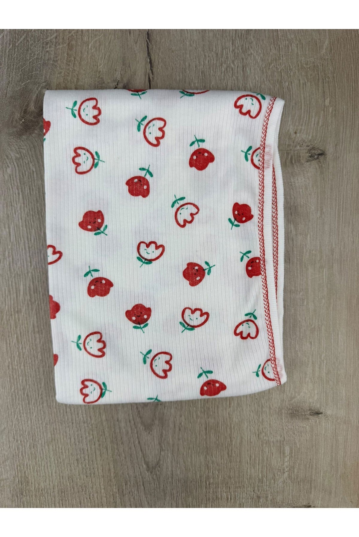 Zem Lale Desenli Tek Kat Battaniye