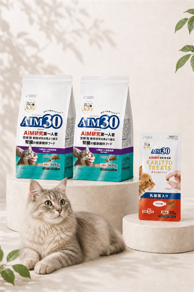 2'li AIM30 +15 YAŞLI KEDİ MAMASI BALIKLI, MULTİVİTAMİN HEDİYELİ