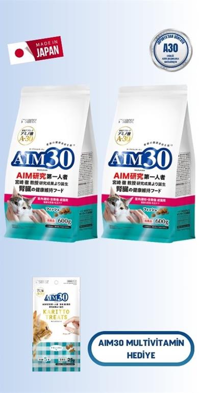 2'li AIM30 STERİL YETİŞKİN KEDİ MAMASI BALIKLI