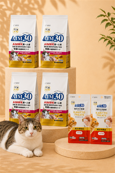 4'lü AIM30 STERİL YETİŞKİN KEDİ MAMASI TAVUKLU, MULTİVİTAMİN HEDİYELİ