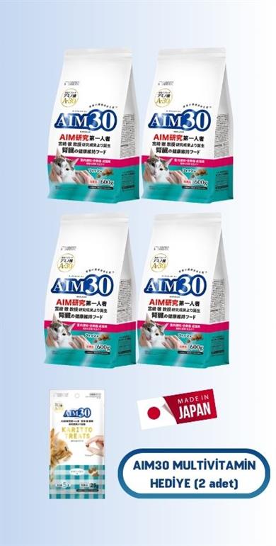 4'lü AIM30 STERİL YETİŞKİN KEDİ MAMASI BALIKLI