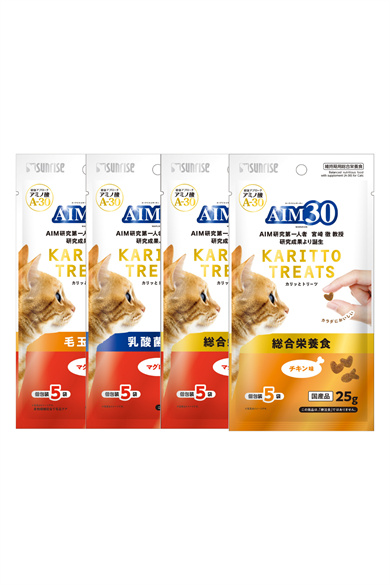 AIM30 Multivitamin 4'lü Avantajlı Paket Hair Ball Control, Probiyotikli, Tuna Balıklı, Tavuklu