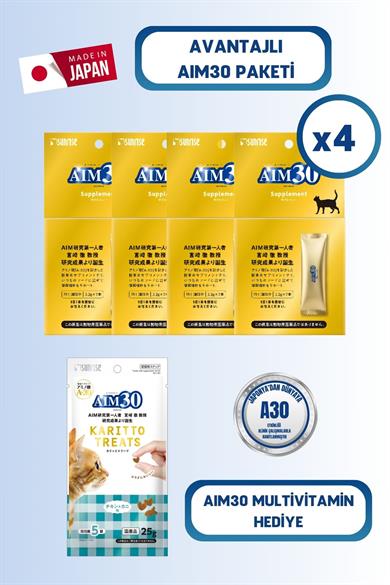 AIM30 SUPPLEMENT 4'LÜ AVANTAJLI PAKET MULTİVİTAMİN HEDİYELİ