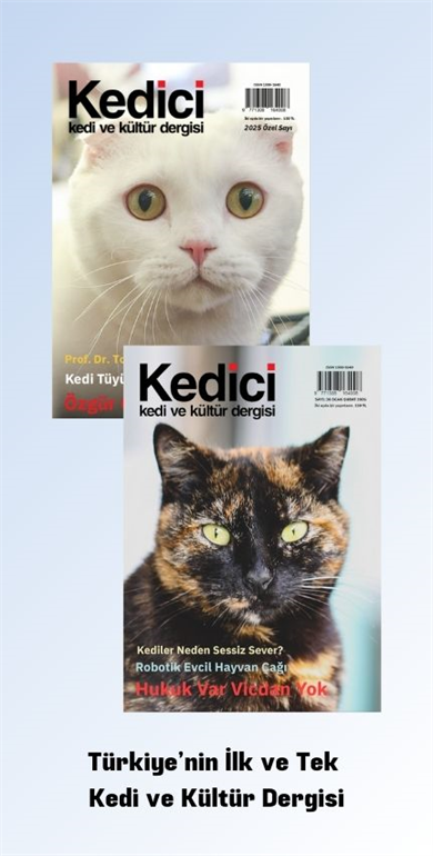 Kedici Kedi ve Kültür Dergisi 2 Sayı Bir Arada Özel Sayı ve 30. Sayı