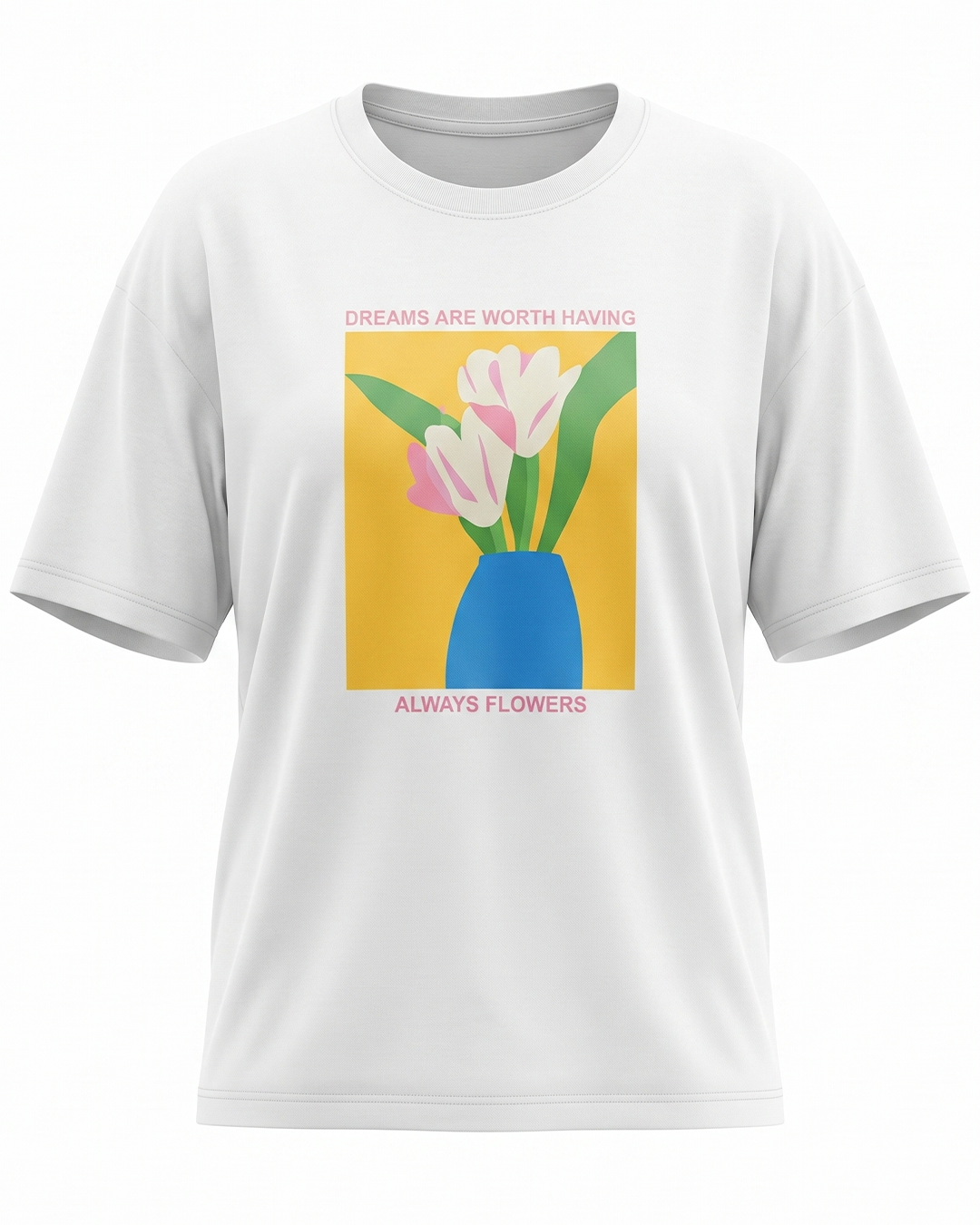 ALWAYS FLOWERS KADIN T-SHIRT