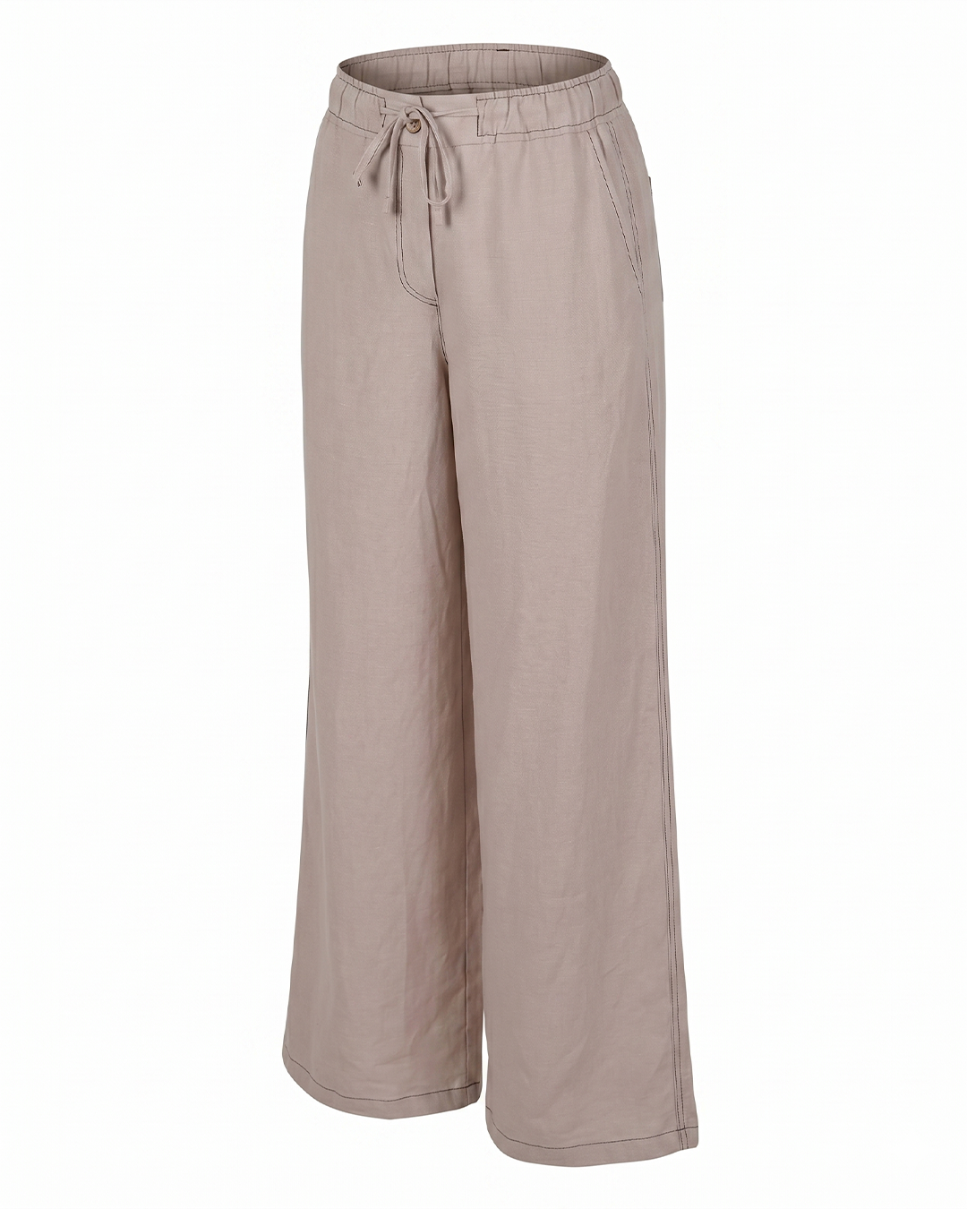 BELİ BAĞLAMALI GENİŞ PAÇA RAHAT KESİM PANTOLON