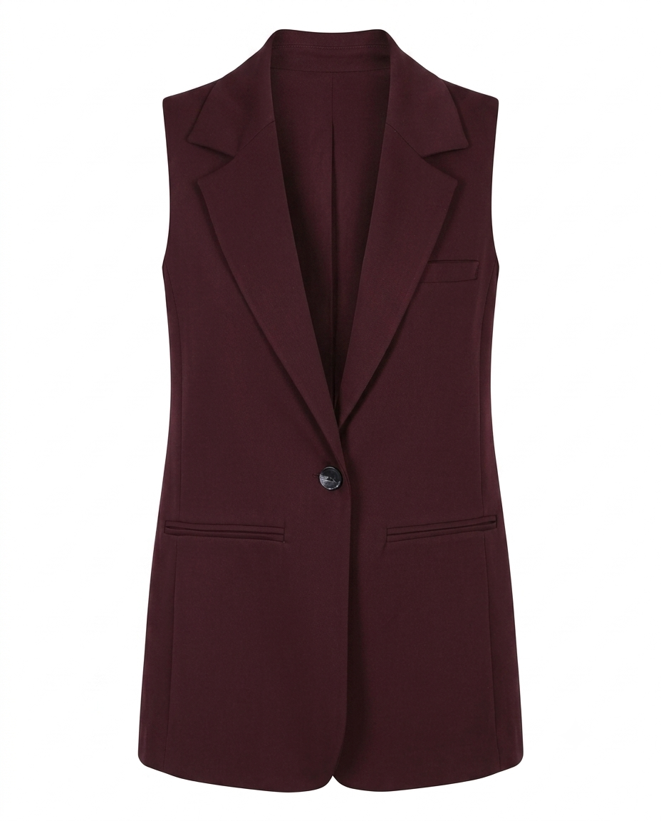 BLAZER YAKA KOLSUZ YELEK