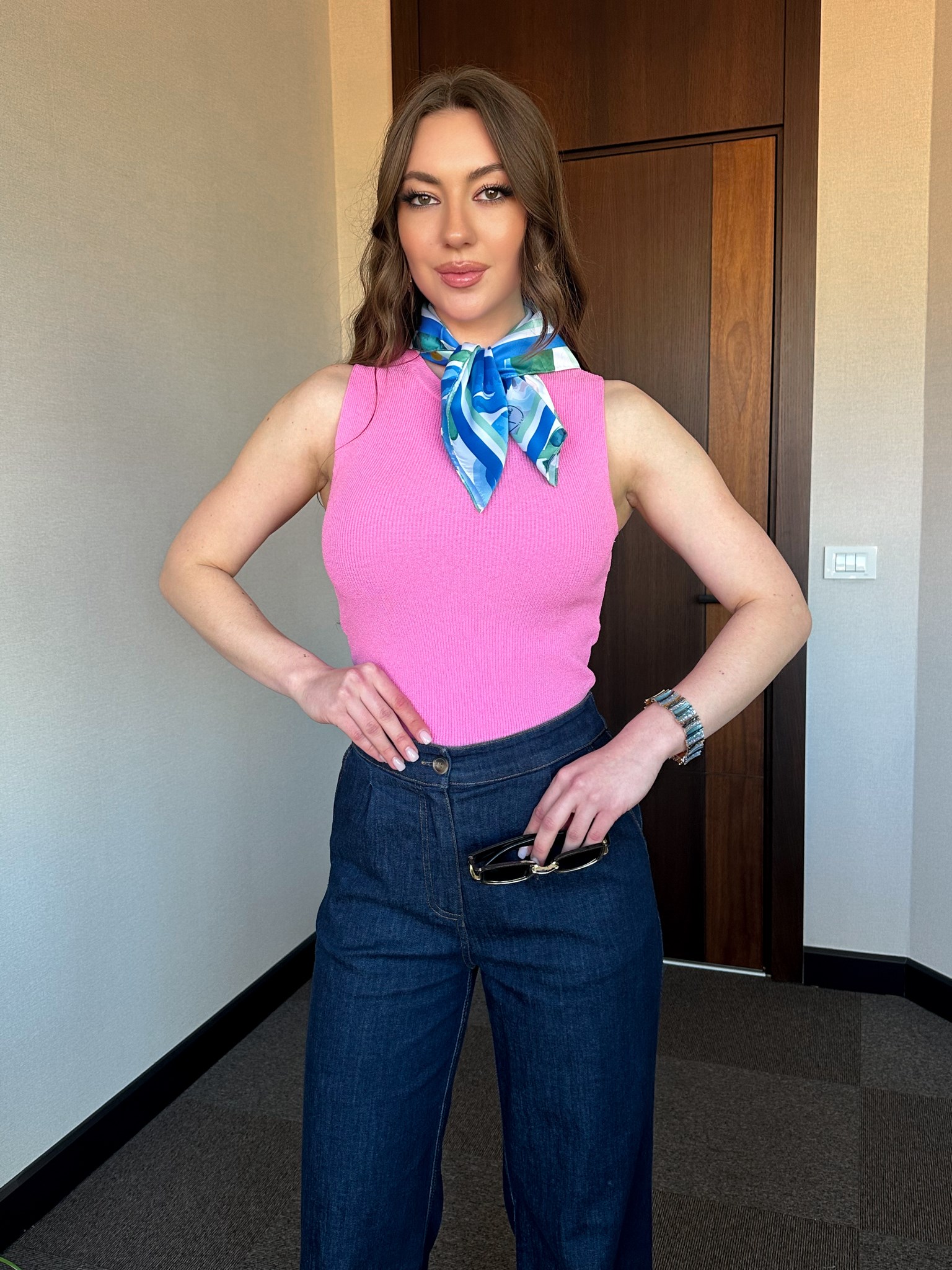 FİTİLLİ CROP SLİM FİT KADIN T-SHIRT