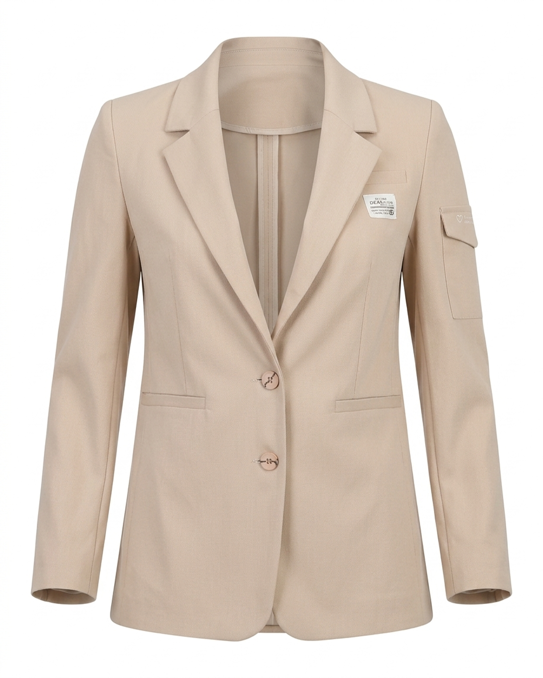 MİNİMALİST TASARIM KREM BLAZER CEKET