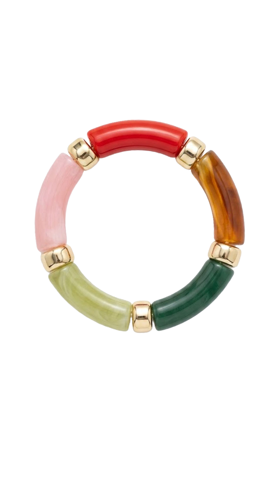 MULTİCOLOR MODERN FORM ELASTİK GOLD BİLEKLİK