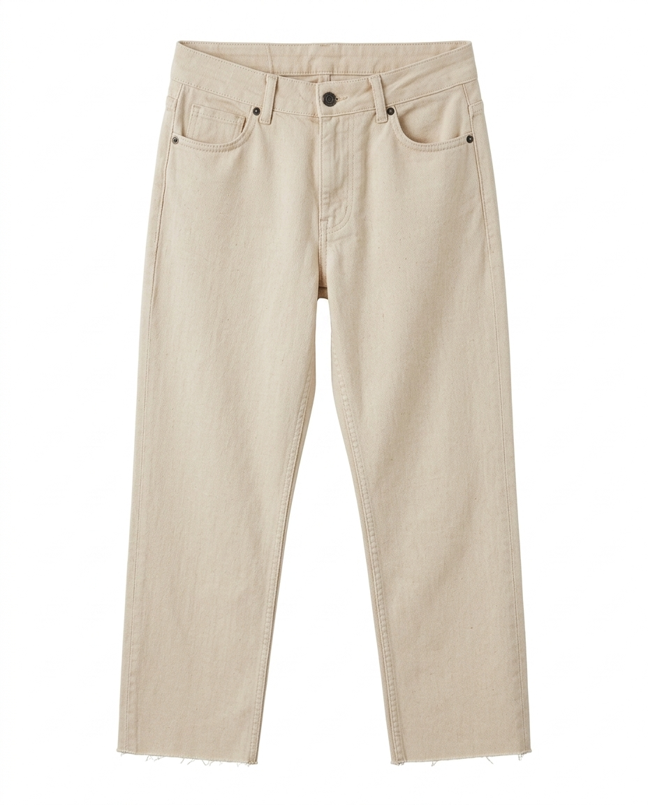 URBAN CHIC YÜKSEK BEL BEJ JEAN
