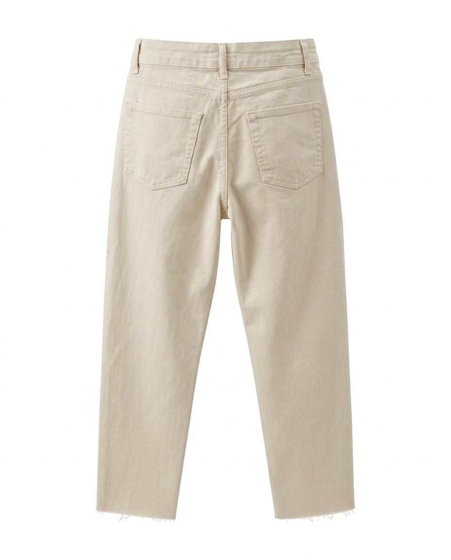URBAN CHIC YÜKSEK BEL BEJ JEAN