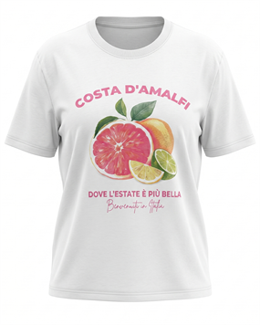 AMALFI BASKILI KADIN T-SHIRT