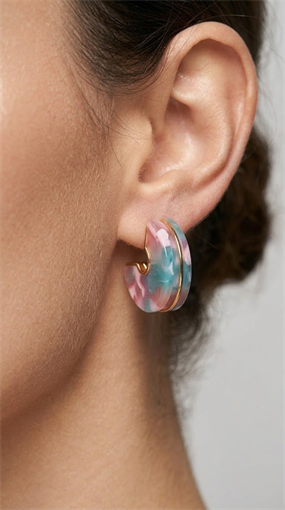 CANDY GLOSS - İTALYAN STİL HALKA KÜPE