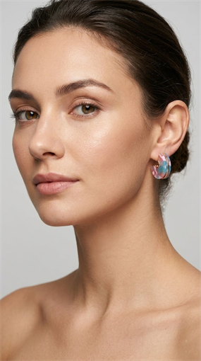 CANDY GLOSS - İTALYAN STİL HALKA KÜPE