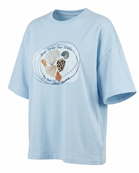 DENİZ KABUĞU OVERSIZE KADIN T-SHIRT