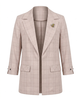 EKOSELİ METAL AKSESUARLI BLAZER CEKET