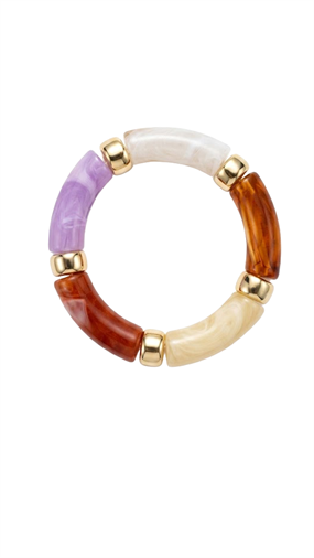 GOLD DETAYLI MULTİ RENK SOFT TOUCH BİLEZİK