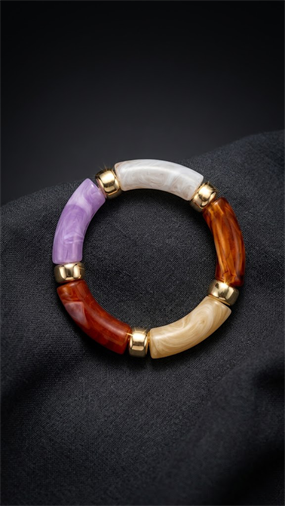 GOLD DETAYLI MULTİ RENK SOFT TOUCH BİLEZİK