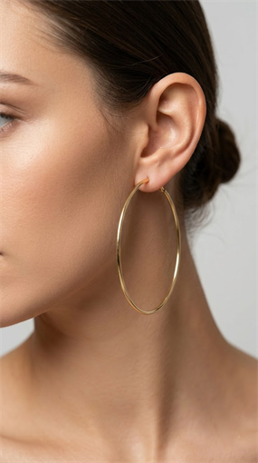 GOLD HALKA KLASİK KÜPE