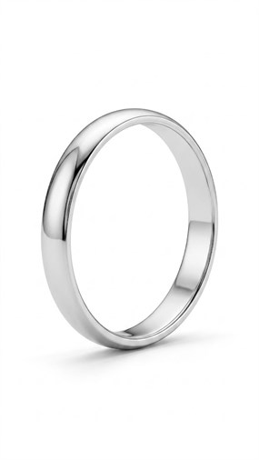 GÜMÜŞ RENK MİNİMALİST SADE BANT YÜZÜK