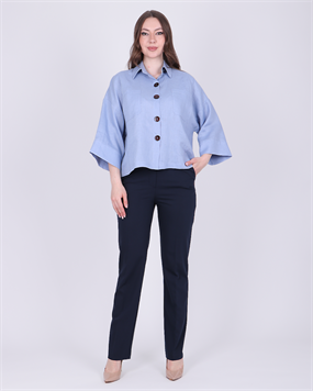 KETEN OVERSIZE GÖMLEK