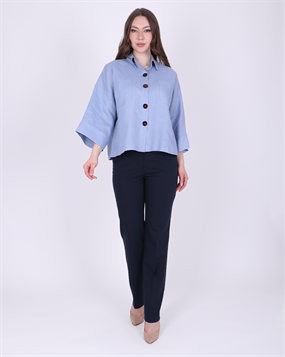 KETEN OVERSIZE GÖMLEK