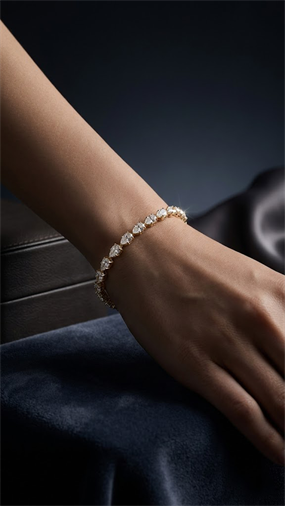 LUXE PEAR DROP SERİSİ ALTIN KAPLAMA TASARIM BİLEKLİK