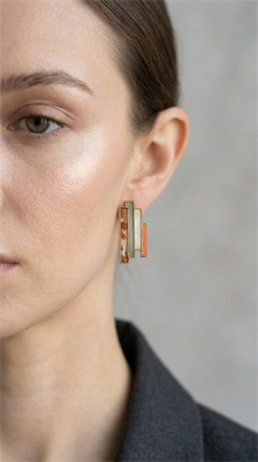 MİMARI FORMLU ÇOK RENKLİ MODERN STATEMENT KÜPE