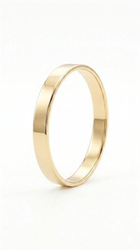 MİNİMALİST GOLD PLATED SADE ALYANS YÜZÜK