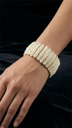 MODERN HASIR DETAYLI GOLD BİLEZİK