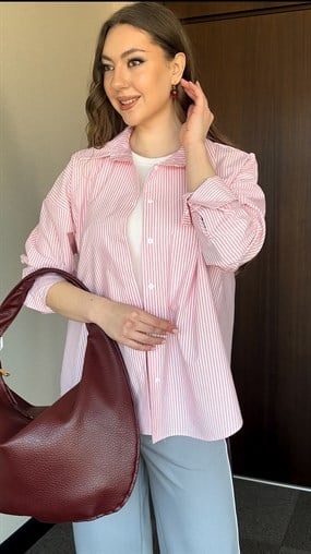 OVERSIZE PAMUK KADIN GÖMLEK