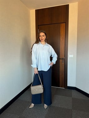 OVERSIZE PAMUK KADIN GÖMLEK