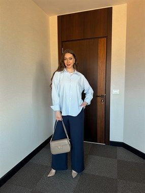 OVERSIZE PAMUK KADIN GÖMLEK