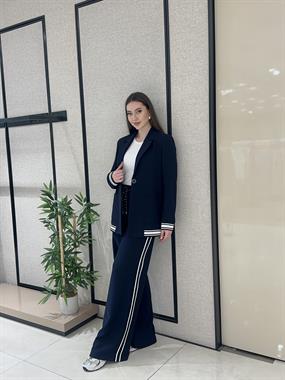 ŞERİT DETAYLI PANTOLON CEKET TAKIM